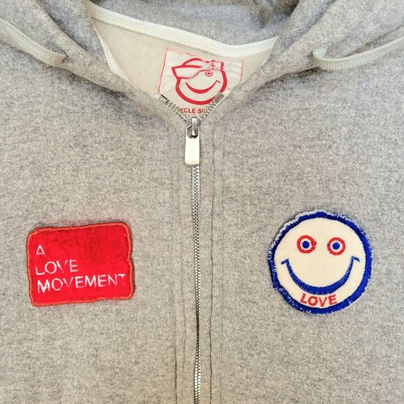 ALM A Love Movement LIVE FREE OR DIE Tetsuzo Okubo Cashmere Zip Hoodie Size S - Picture 4 of 12